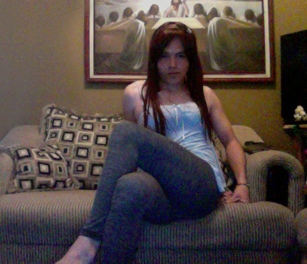 Alexia Sits on the Couch