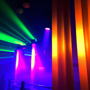 Transgender nightclub in rainbow colors